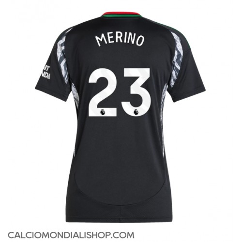 Maglie da calcio Arsenal Mikel Merino #23 Seconda Maglia Femminile 2024-25 Manica Corta